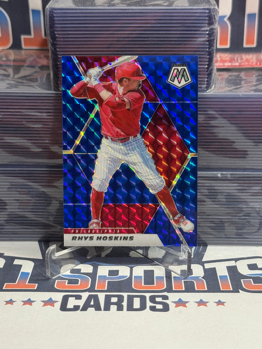 2021 Panini Mosaic (Blue Prizm 97/99) Rhys Hoskins #3