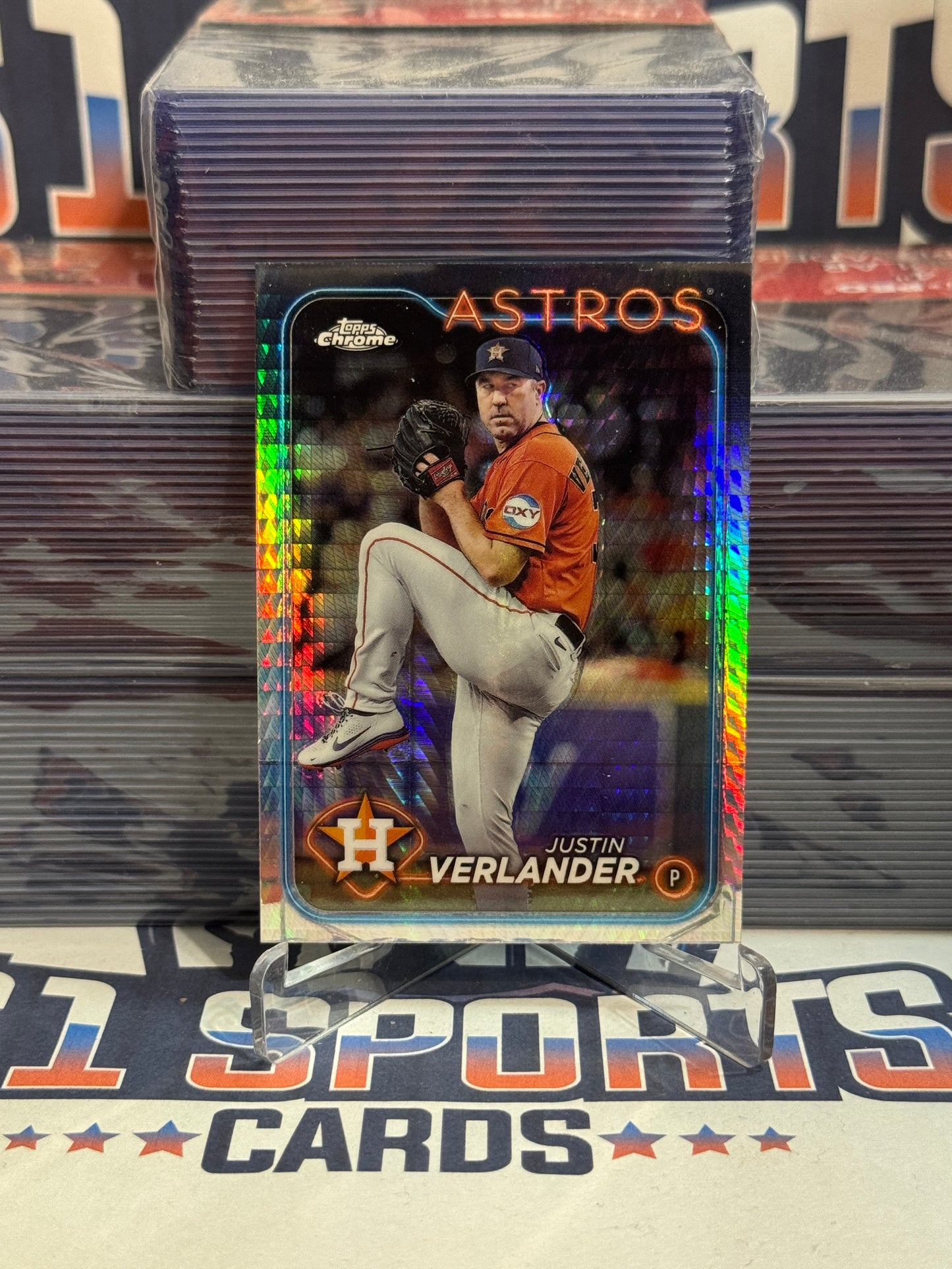 2024 Topps Chrome (Prism Refractor) Justin Verlander #291