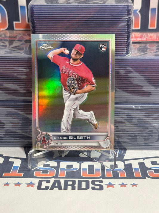 2022 Topps Chrome Update (Refractor 74/299) Chase Silseth Rookie #USC127