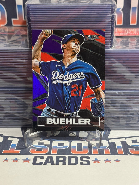 2021 Topps Fire (Purple 69/99) Walker Buehler #200