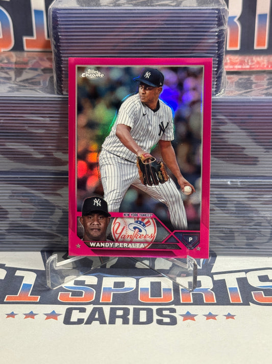 2023 Topps Chrome Update (Pink Refractor 118/399) Wandy Peralta #USC144