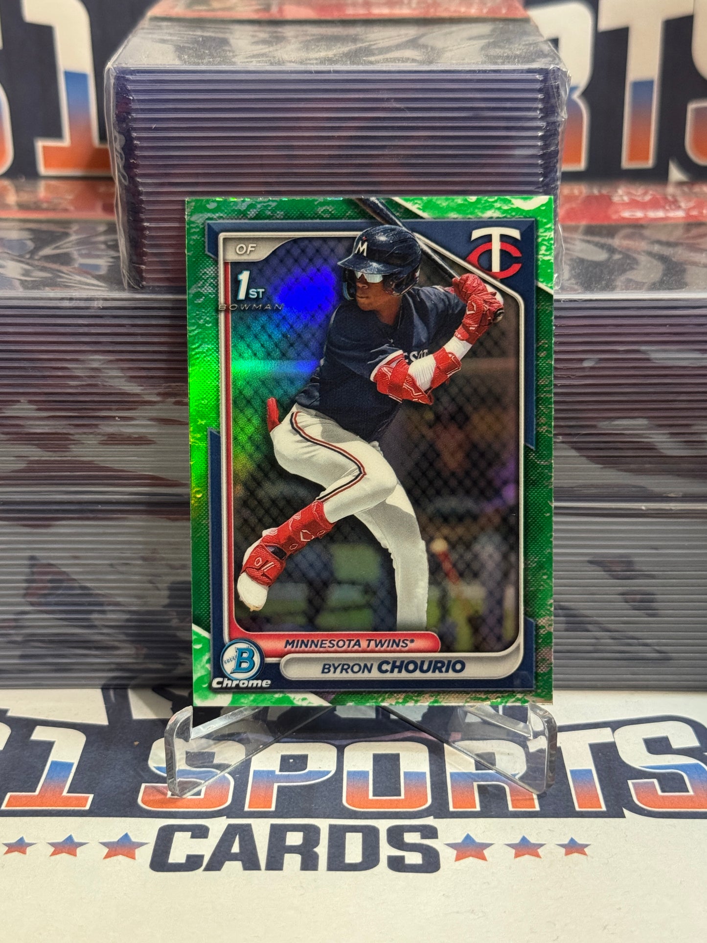 2024 Bowman Chrome Prospects (Lunar Refractor, 1st Bowman) Byron Chourio #BCP-129