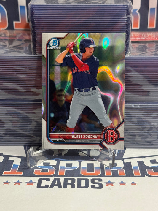 2022 Bowman Chrome Prospects (Raywave Refractor 379/399) Blaze Jordan #BCP-58