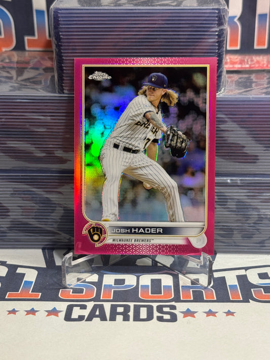 2022 Topps Chrome (Pink Refractor 169/399) Josh Hader #119