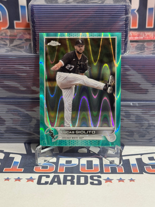 2022 Topps Chrome (Teal Raywave Refractor 144/199) Lucus Giolito #94