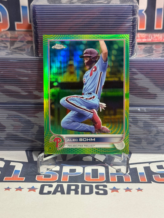 2022 Topps Chrome Sonic (Green Yellow Refractor 29/99) Alec Bohm #89