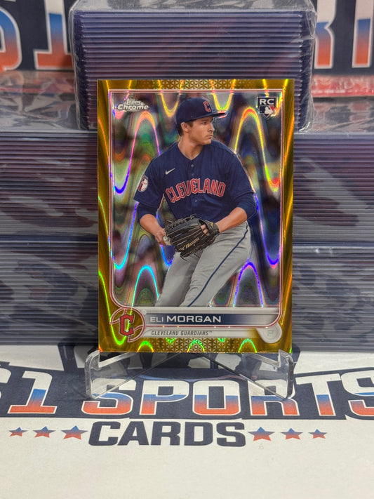 2022 Topps Chrome (Gold Raywave Refractor 40/50) Eli Morgan #62