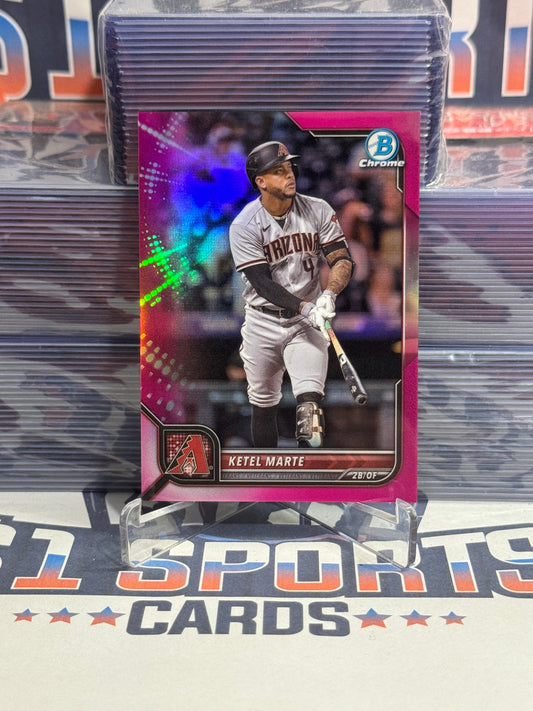 2022 Bowman Chrome (Pink Refractor 185/299) Ketel Marte #15
