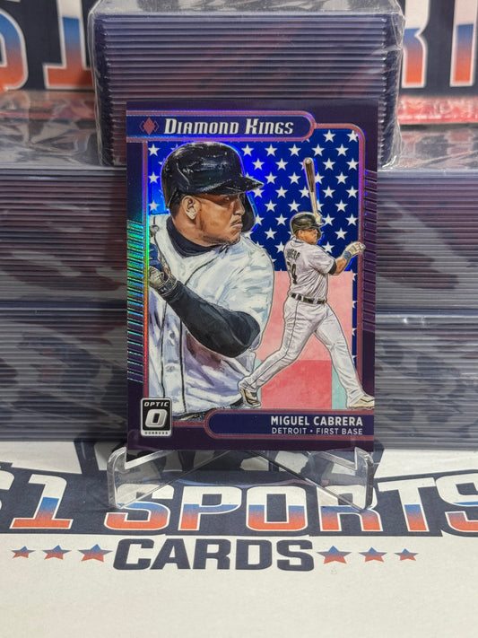 2021 Donruss Optic (Spirit of '76 Prizm, Diamond Kings 31/76) Miguel Cabrera #10