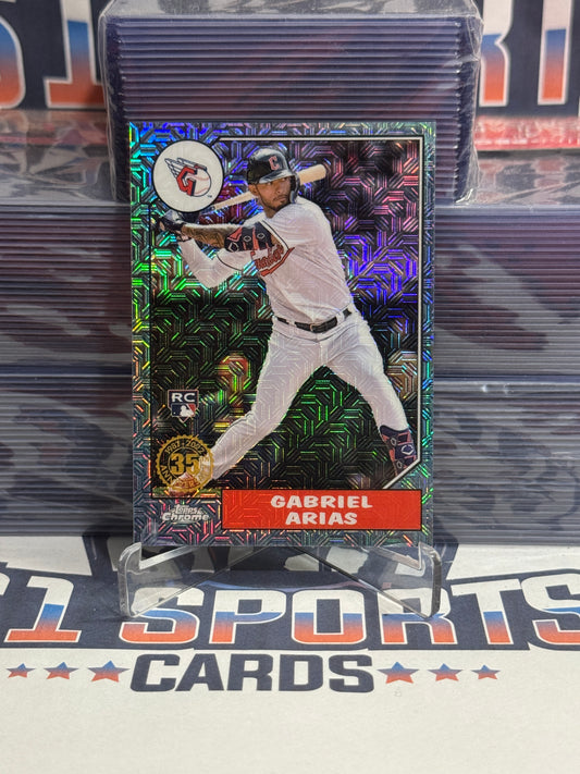 2022 Topps Chrome (Blue Mojo Refractor, 1987 Redux 139/150) Gabriel Arias Rookie #T87C-5