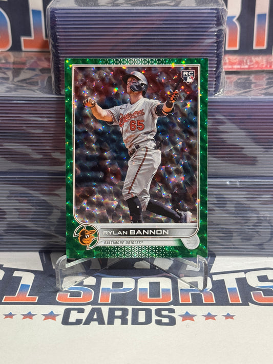 2022 Topps Update (Green Foil 148/499) Rylan Bannon Rookie #US70