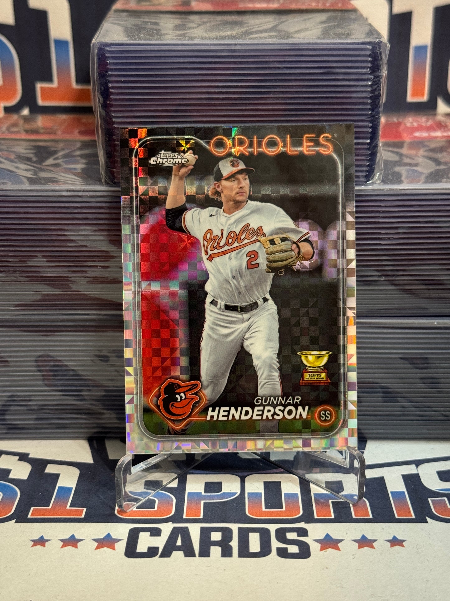 2024 Topps Chrome (Prism Refractor, Rookie Cup) Gunnar Henderson #36