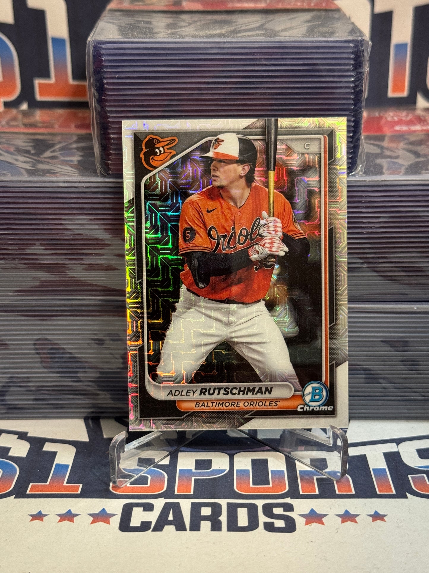 2024 Bowman Chrome (Mega Refractor) Adley Rutschman #77