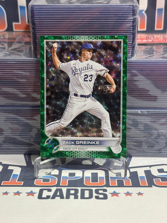 2022 Topps Update (Green Foil 418/499) Zack Greinke #US127