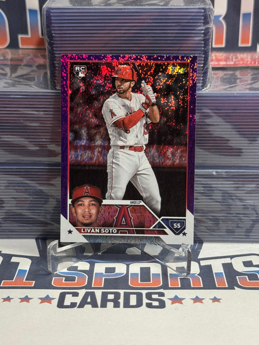 2023 Topps (Purple Foil 465/799) Livan Soto Rookie #371