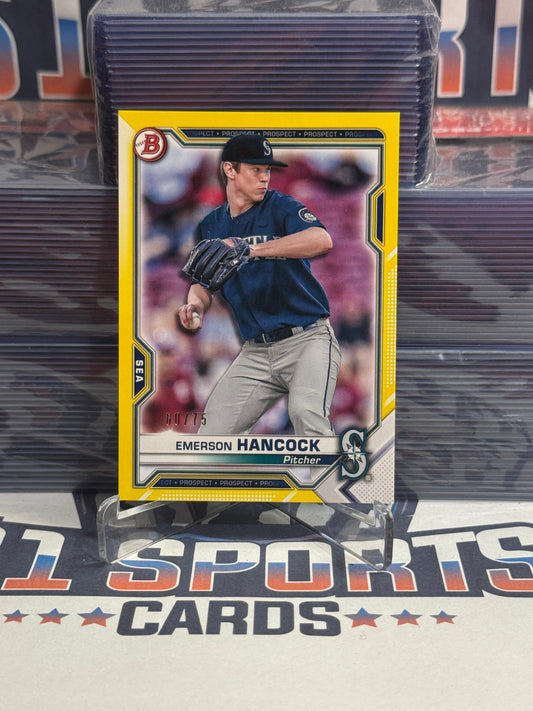 2021 Bowman Prospects (Yellow 60/75) Emerson Hancock #BP-78
