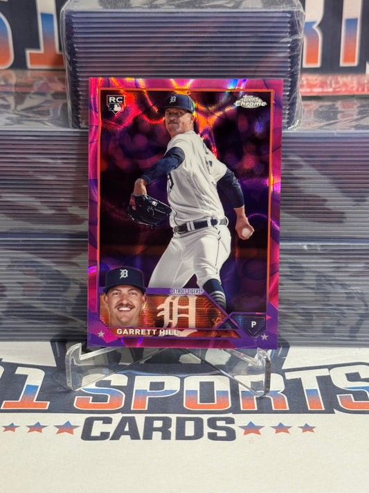 2023 Topps Chrome Update (Pink Raywave Refractor 12/299) Garrett Hill Rookie #USC43