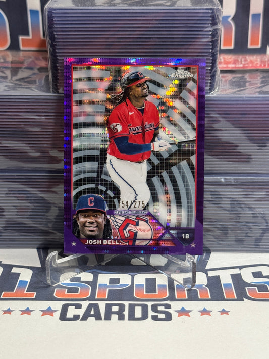 2023 Topps Chrome (Purple Sonar Refractor 154/275) Josh Bell #136