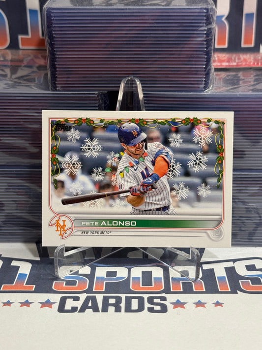 2022 Topps Holiday (Christmas Lights Variation) Pete Alonso #HW65