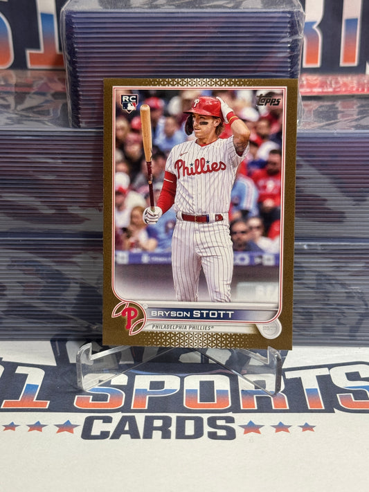 2022 Topps Update (Gold 1343/2022) Bryson Stott Rookie #US224