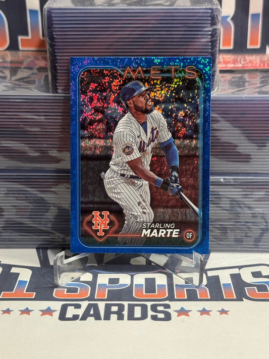 2024 Topps (Blue Foil 322/999) Starling Marte #317