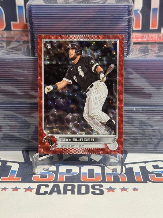 2022 Topps (Red Foil 86/199) Jake Burger Rookie #186