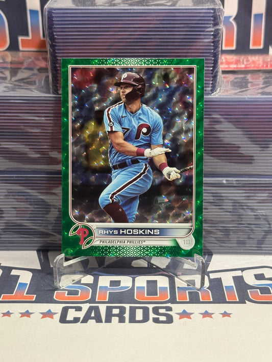 2022 Topps (Green Foil 188/499) Rhys Hoskins #523