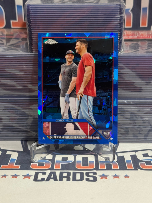 2023 Topps Chrome Sapphire (Story Time) Trevor Story & Nolan Arenado #351