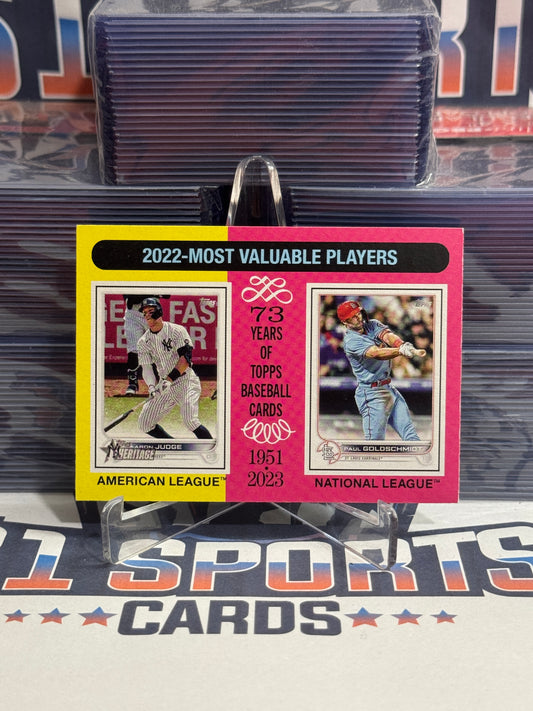 2024 Topps Heritage (MVPs) Aaron Judge & Paul Goldschmidt #212