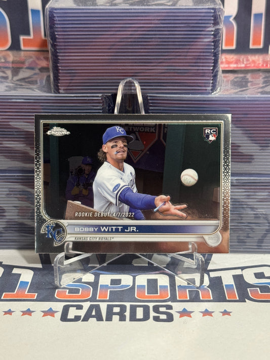 2022 Topps Chrome Update (MLB Debut) Bobby Witt Jr. Rookie #USC176