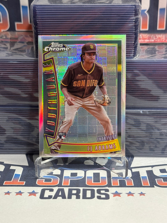 2022 Topps Chrome (Refractor, Youthquake) CJ Abrams Rookie #YQ-5