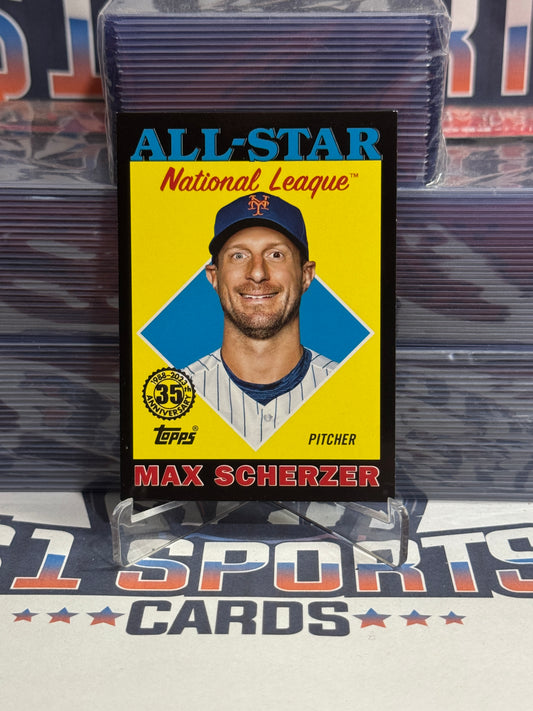 2023 Topps (Black, 1988 All-Star Redux 281/299) Max Scherzer #88AS-26