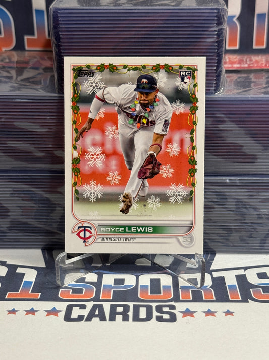 2022 Topps Holiday (Christmas Lights Variation) Royce Lewis Rookie #HW94