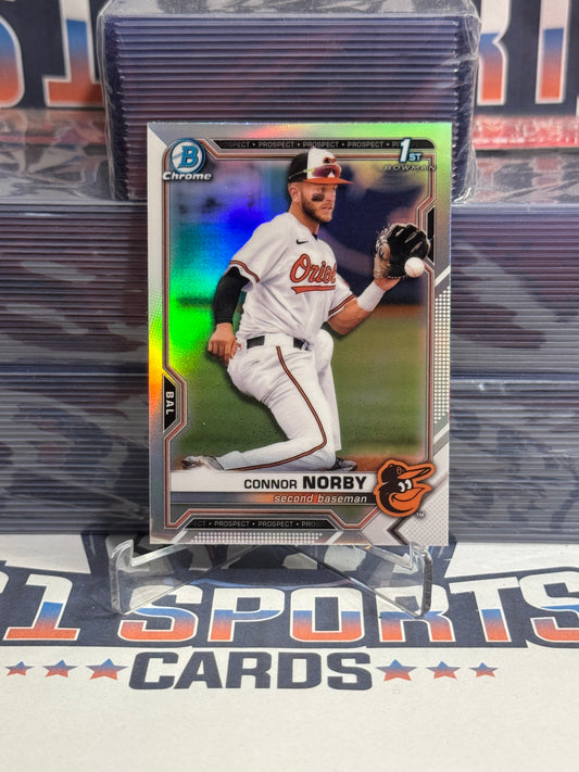 2022 Bowman Draft Chrome (Refractor, 1st Bowman) Connor Norby #BDC-50
