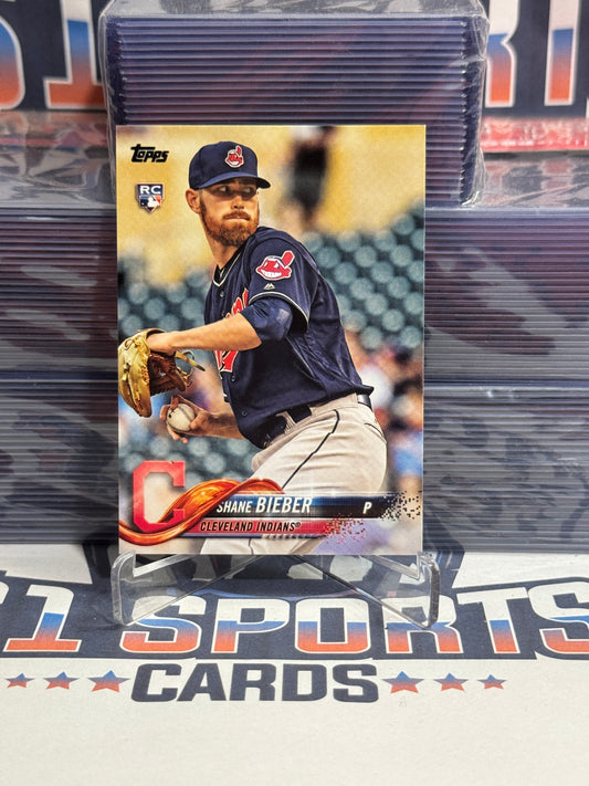 2018 Topps Update Shane Bieber Rookie #US198