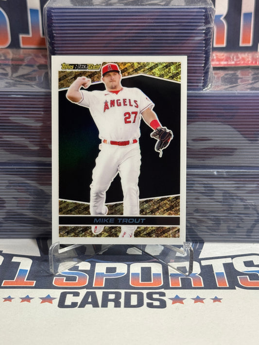2021 Topps Chrome (Black Gold) Mike Trout #BGC-3