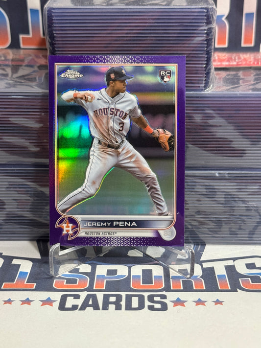 2022 Topps Chrome Update (Purple Refractor) Jeremy Pena #USC136