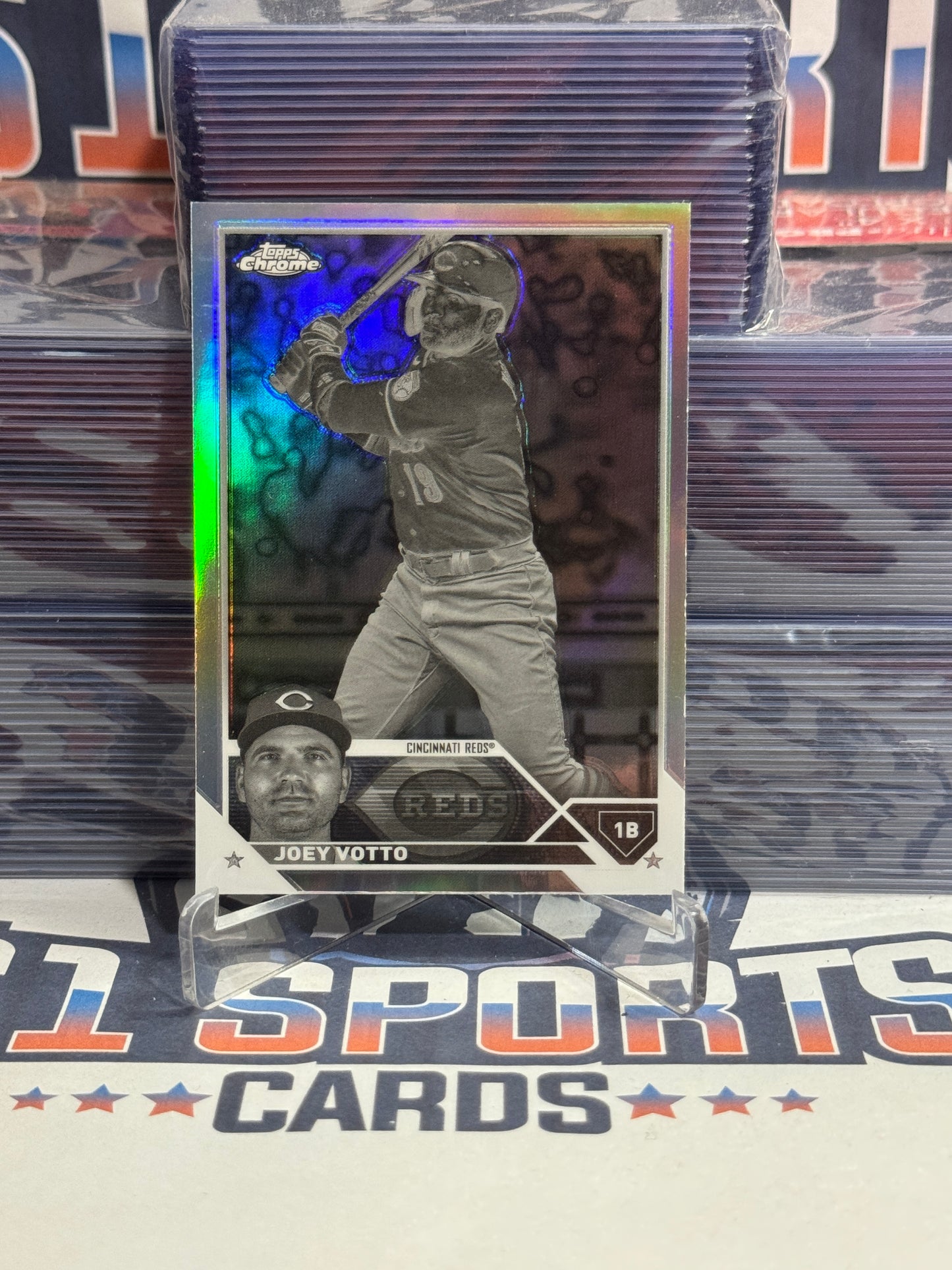 2023 Topps Chrome (Negative Refractor) Joey Votto #190