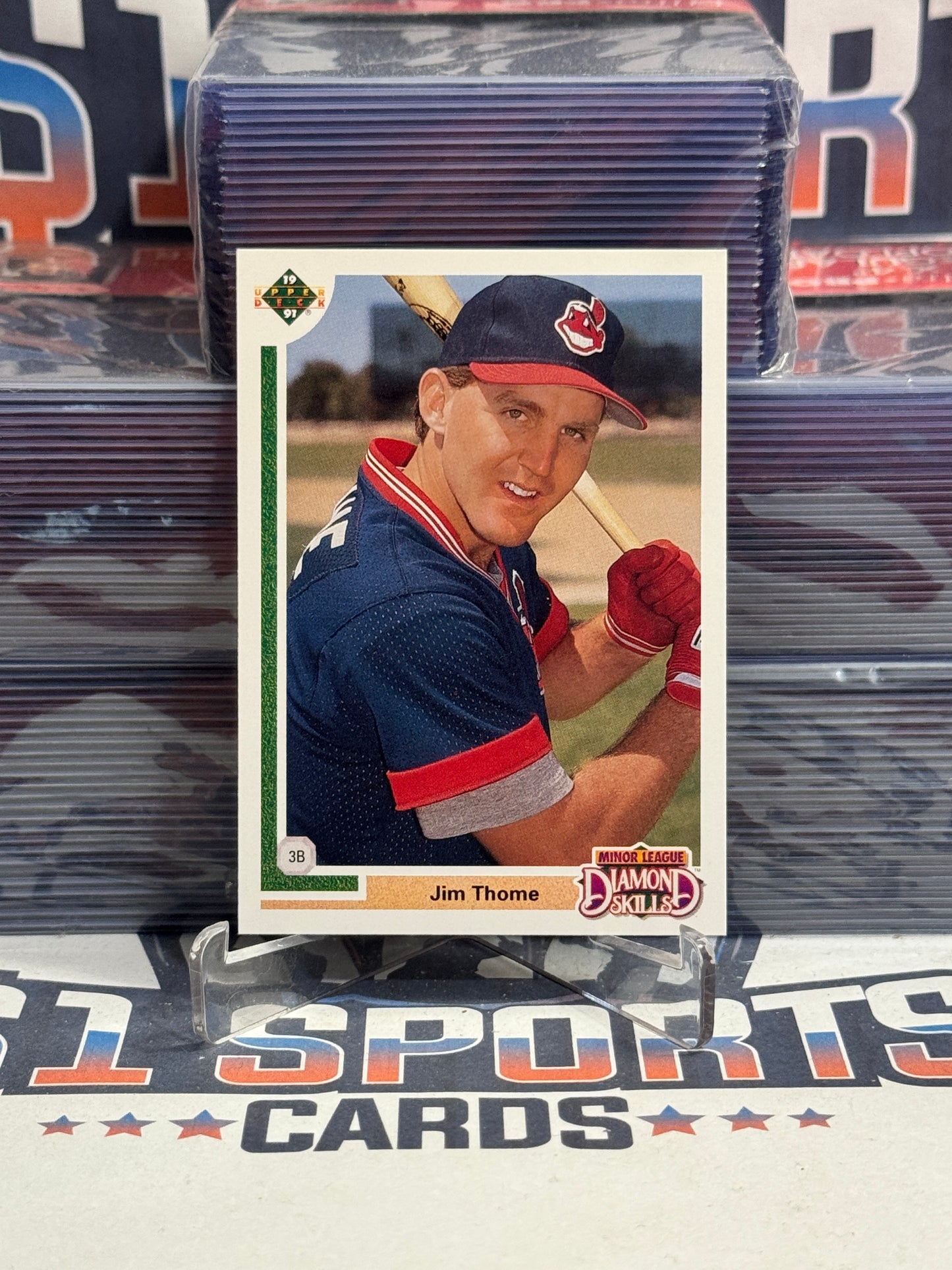 1991 Upper Deck Final Edition (Minor League Diamond Skills) Jim Thome Rookie #17F