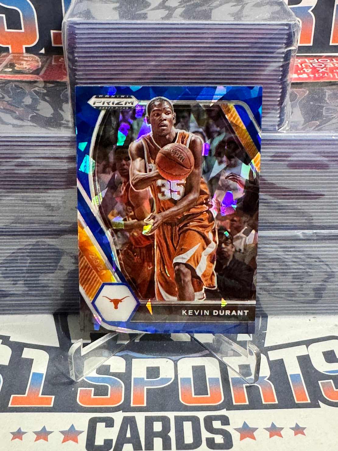2021 Panini Prizm Draft Picks (Blue Ice Prizm 91/99) Kevin Durant #52