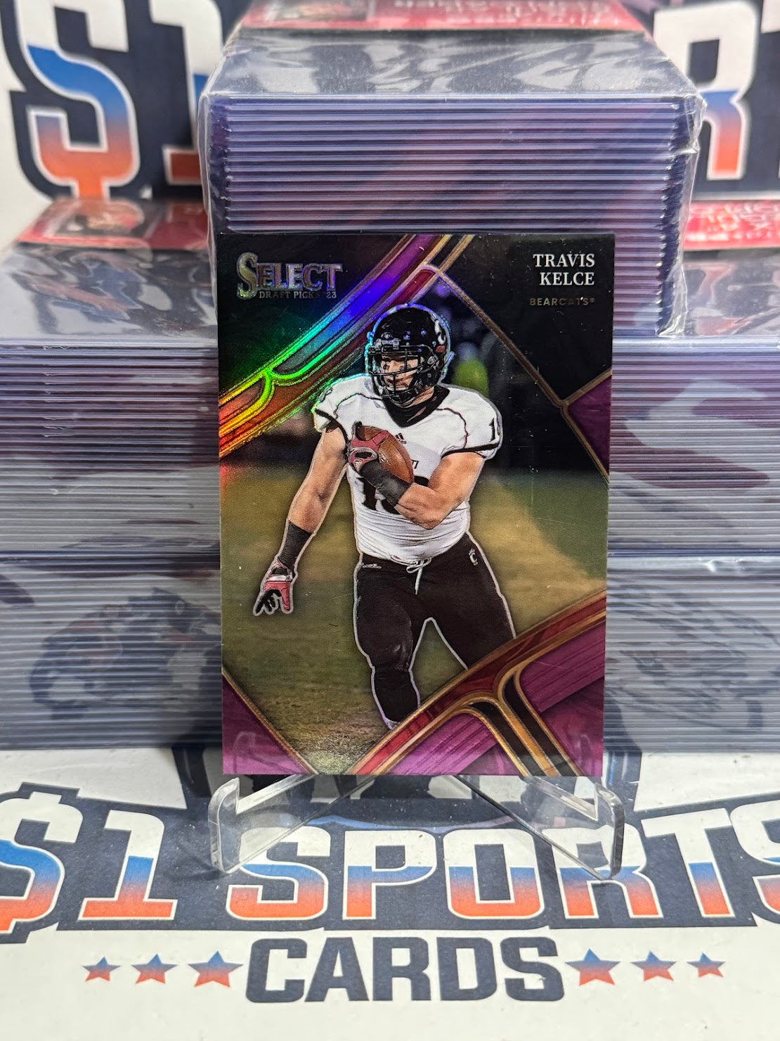 2023 Panini Select Draft Picks (Purple Prizm 39/75) Travis Kelce #171