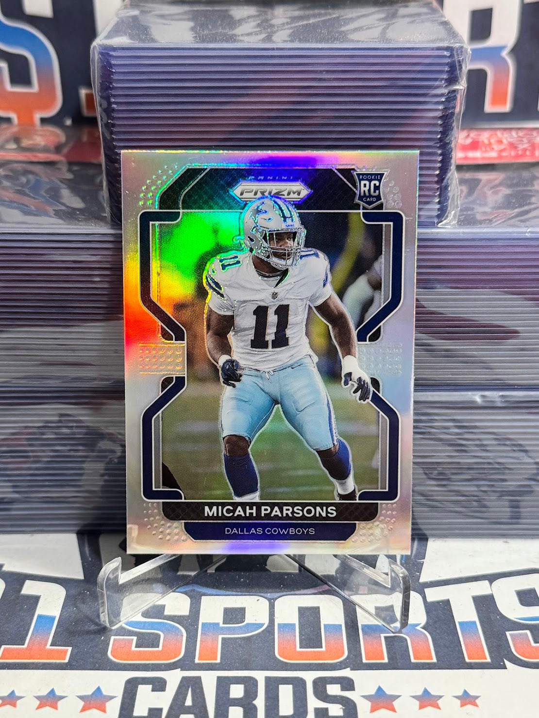 2021 Panini Prizm (Silver Prizm) Micah Parsons Rookie #382