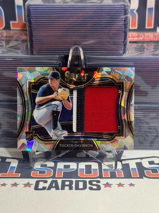 2021 Panini Select (Ice Prizm, Rookie Jumbo Swatch Relic 17/25) Tucker Davidson Rookie #HRJS-TD
