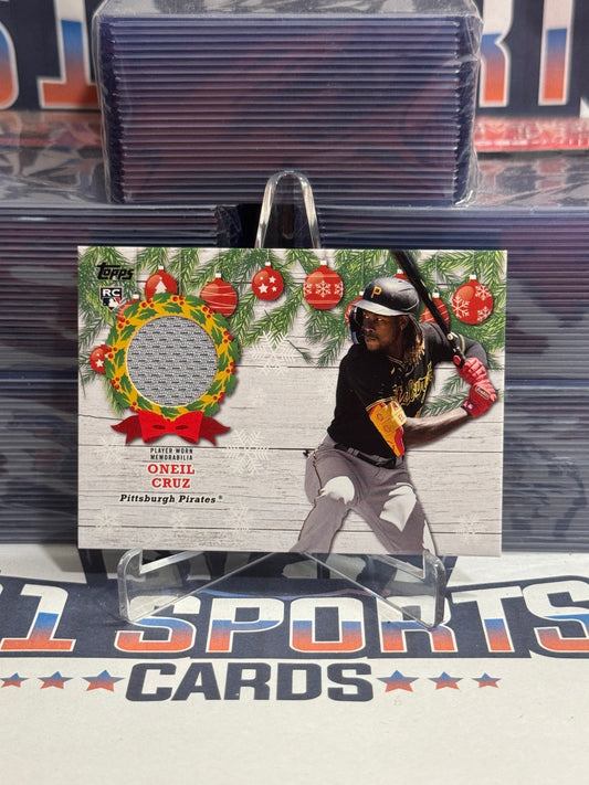 2022 Topps Holiday (Rookie Relic) Oneil Cruz #WRC-OC