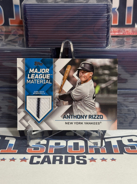 2022 Topps (Major League Materials Pinstripe Relic) Anthony Rizzo #MLM-AR