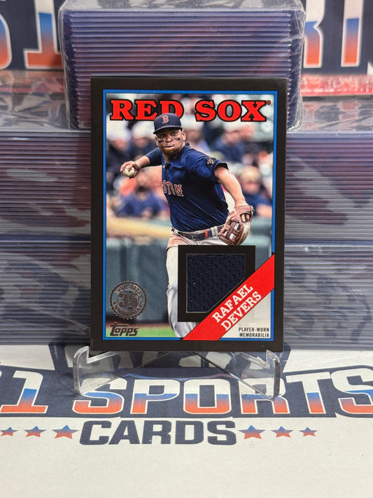2023 Topps (Black, 1988 Redux Relic 77/199) Rafael Devers #88R-RD