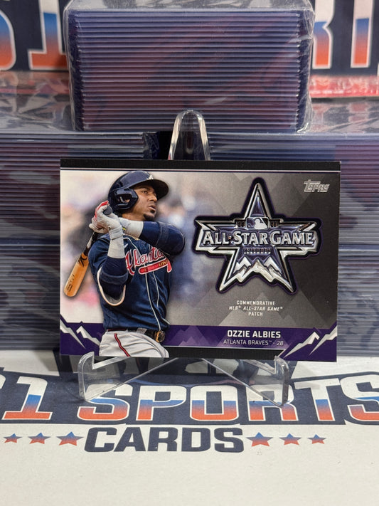 2021 Topps (Black, All-Star Game Commemorative Relic 68/199) Ozzie Albies #ASGP-OA