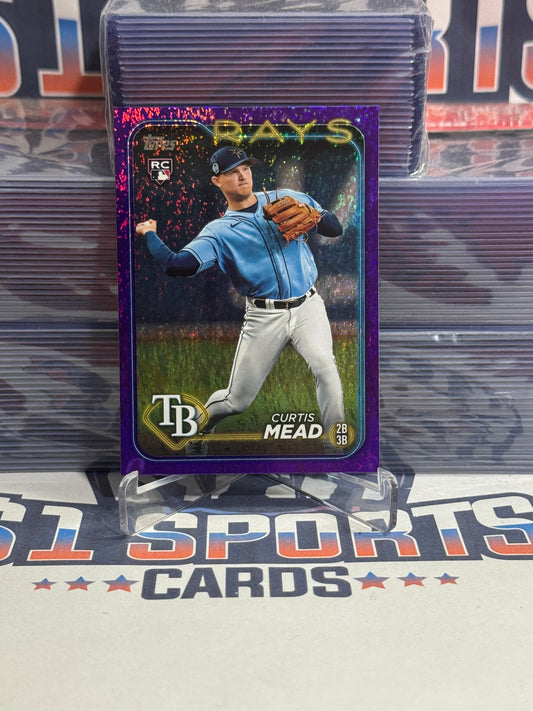 2024 Topps (Purple Foil 544/799) Curtis Mead Rookie #82