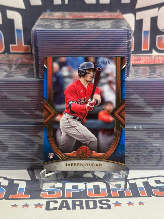2022 Topps Museum Collection (Sapphire 143/150) Jarren Duran Rookie #43