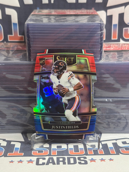 2021 Panini Select (Red White Blue Die Cut Prizm) Justin Fields Rookie #50